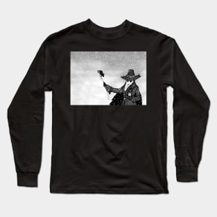 Plague Doctor in the Snow Long Sleeve T-Shirt